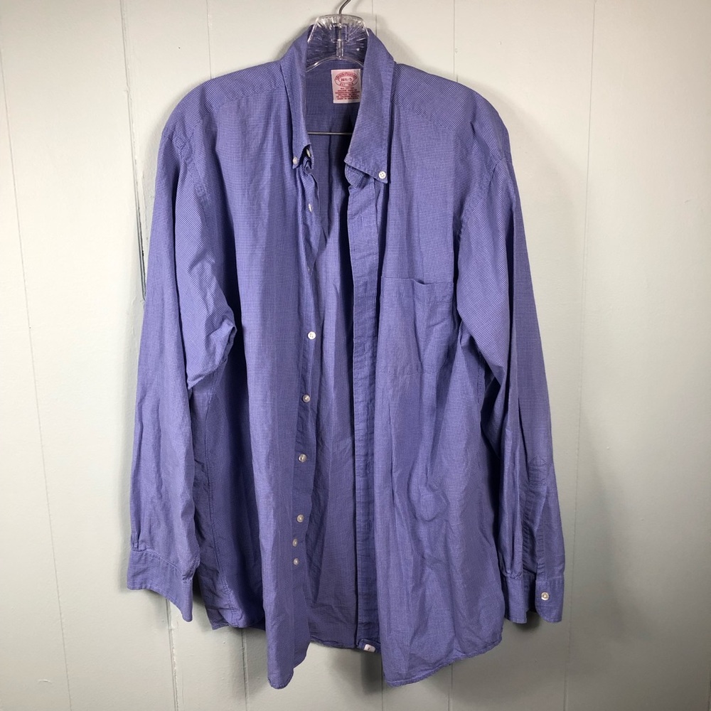 Brooks Brothers Grid Print Button Down Shirt
